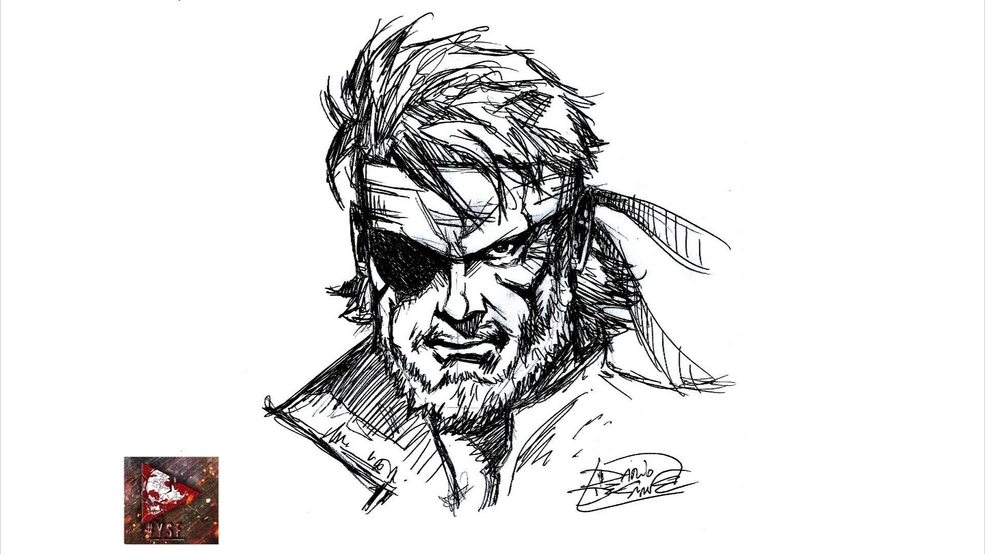 1920x1080 Solid Snake Drawing, Pencil, Sketch, Colorful, Realistic Art - So...