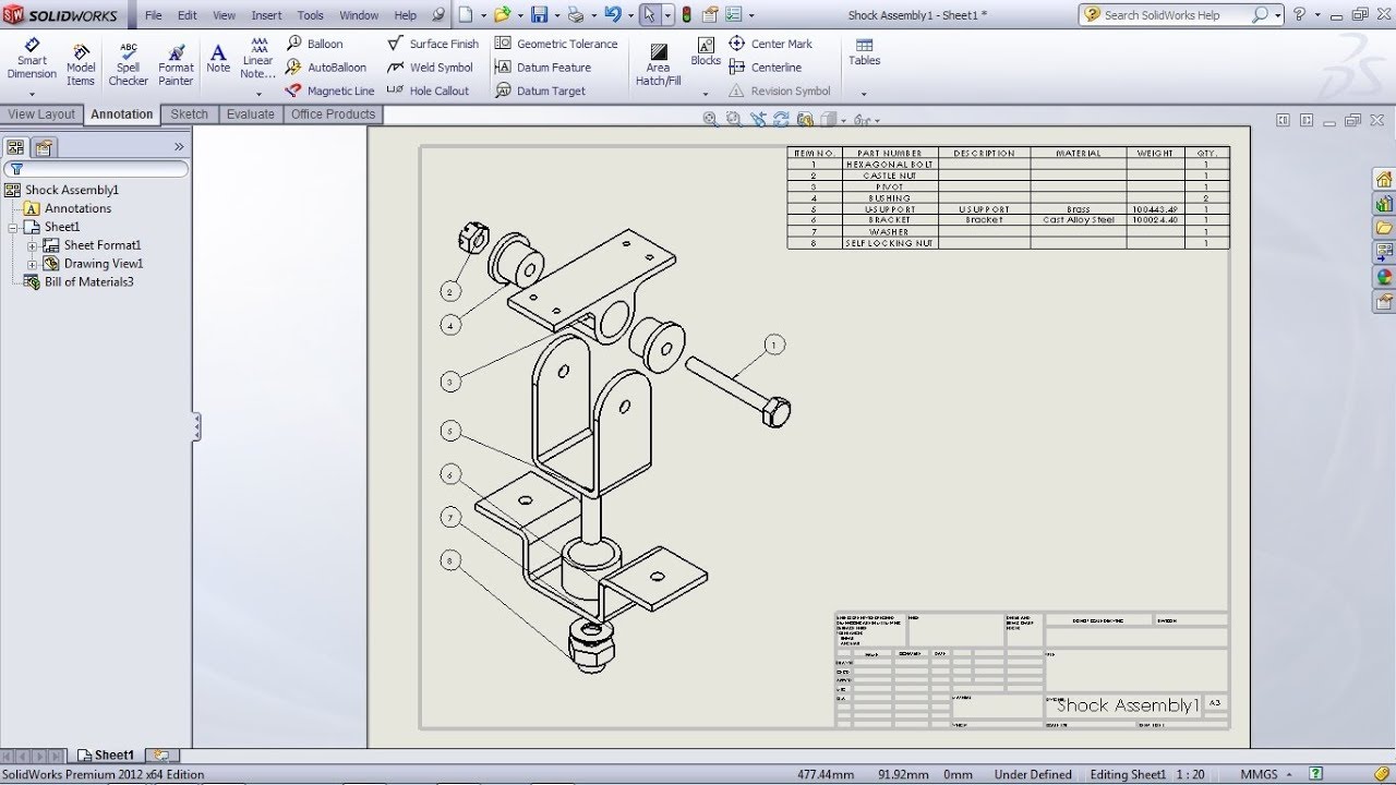 Solidworks Assembly Drawing Exploded View At PaintingValley.com ...