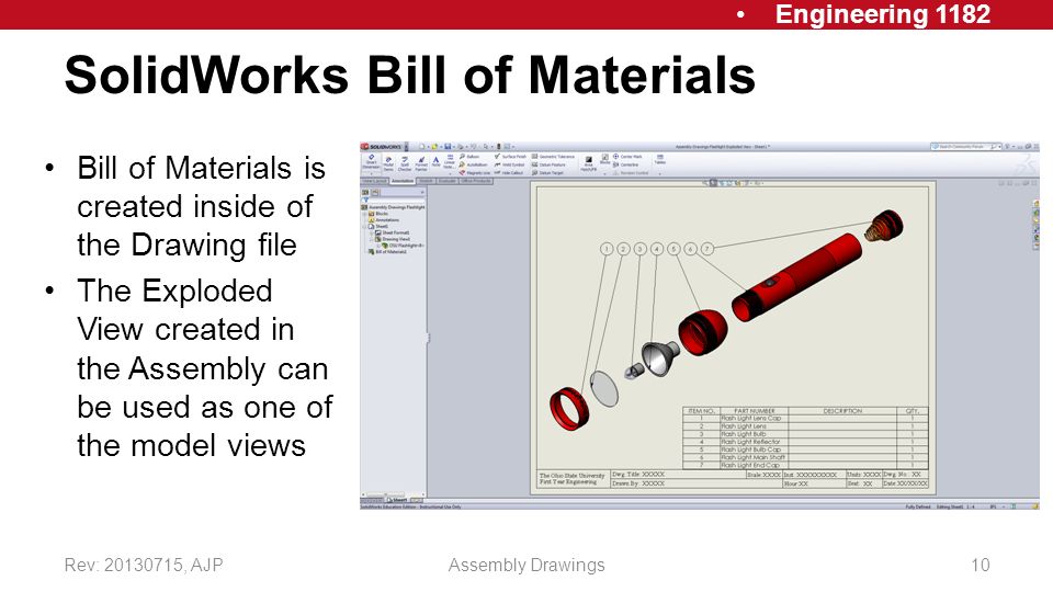 960x540 working assembly drawings - Solidworks Assembly Drawing Exploded View