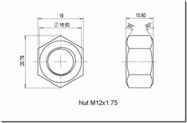 379x249 hex nut drawing solidworks tutorials - Solidworks Drawing Tutorial