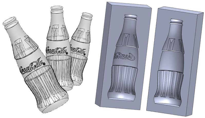 798x461 how to draw a coke bottle mold in solidworks - Solidworks Drawing Tutorial
