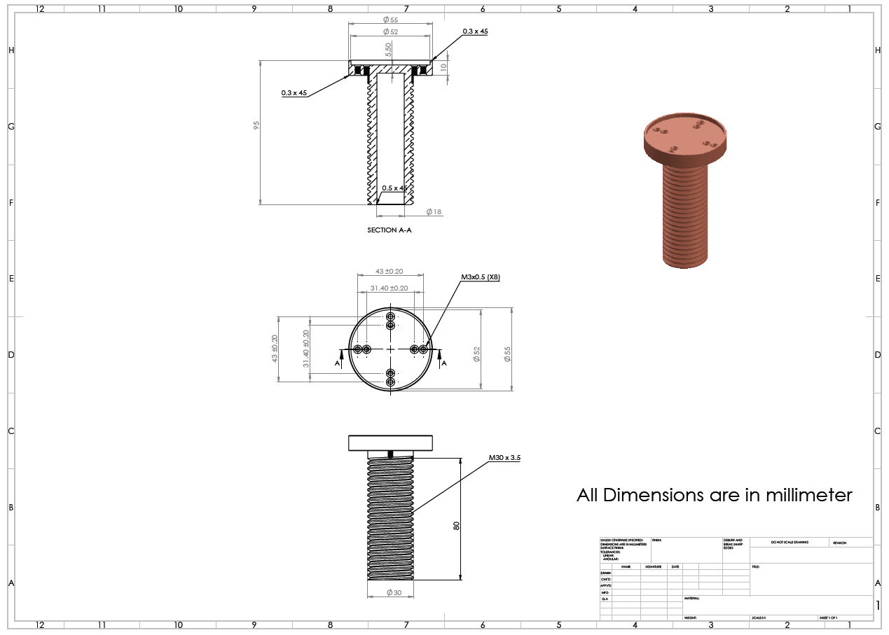 1269x907 Draftingengineering Drawing With Solidworks - Solidworks Engineering Drawing