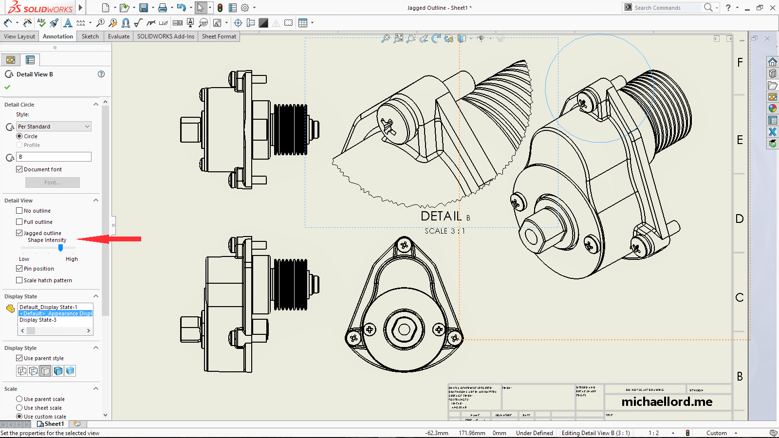 1600x900 Solidworks Making Your Drawings Look Nicer! Drawing Views - Solidworks Engineering Drawing
