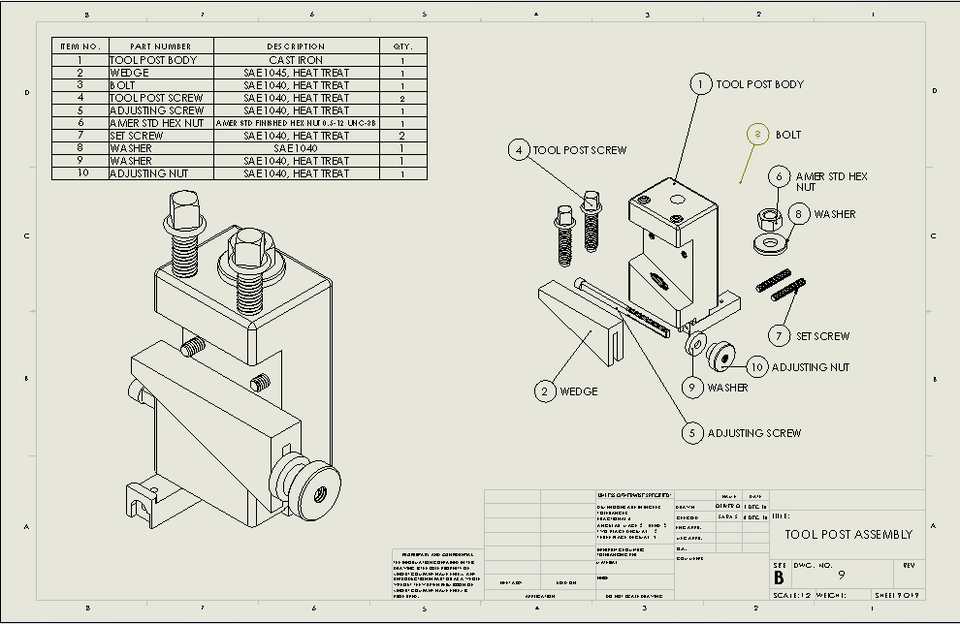 Mechanical Drawing Solidworks