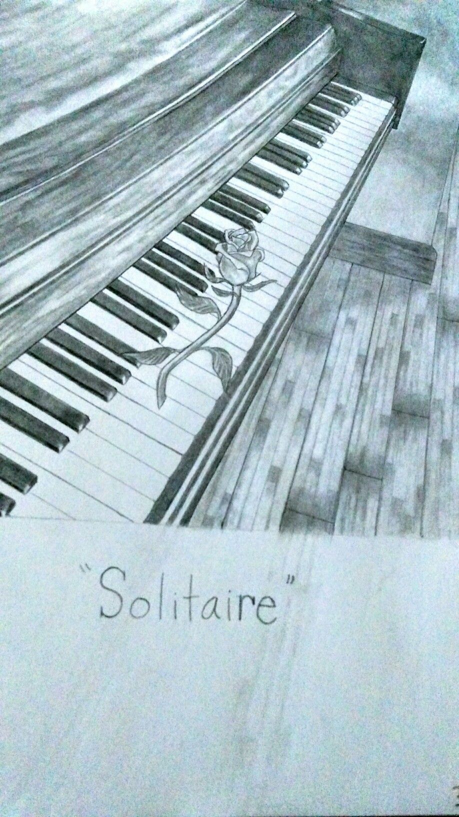 918x1632 Piano Drawing Solitaire - Solitaire Drawing