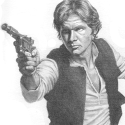 250x250 han solo drawing crafthubs - Solo Drawing