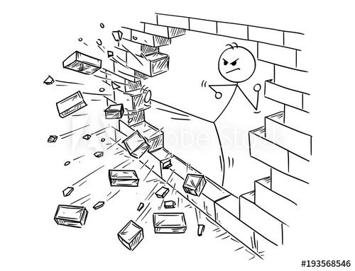 500x383 cartoon stick man drawing conceptual illustration of businessman - Solution Drawing