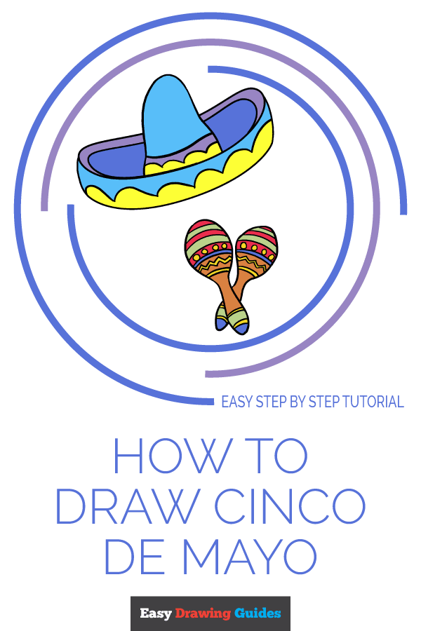 600x900 how to draw cinco de mayo - Sombrero Drawing