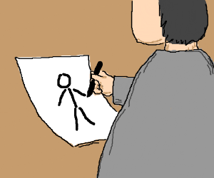 300x250 Someone Drawing A Stick Figure Drawing - Someone Drawing