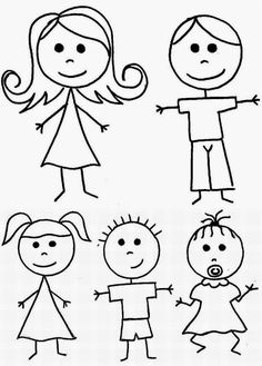 236x329 family doodles digital stamps clipart clip art illustrations - Someone Drawing Clipart