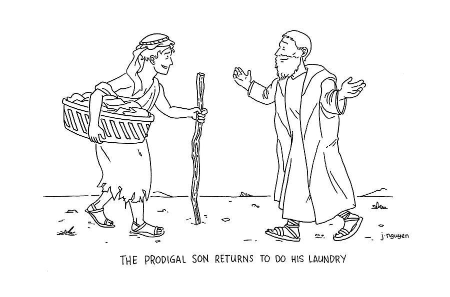900x595 the prodigal son returns to do his laundry - Son Drawing