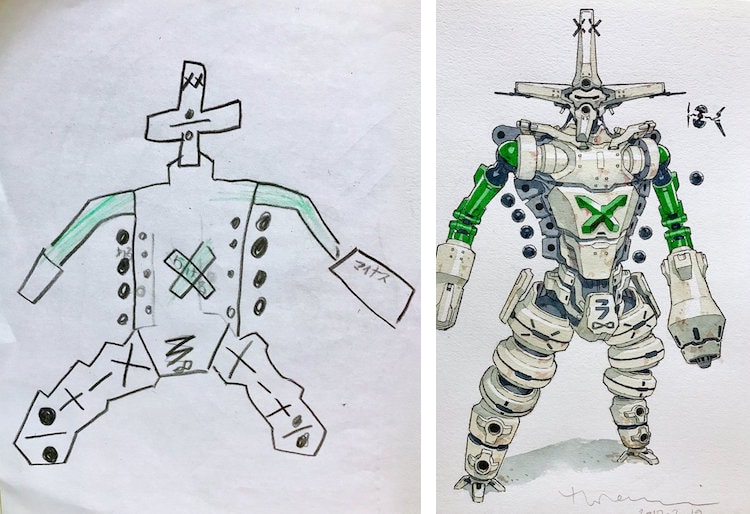 750x514 thomas romain creates father son art inspired - Son Drawing