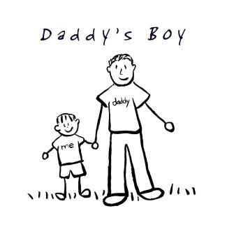 325x325 daddy's boy family art - Son Drawing