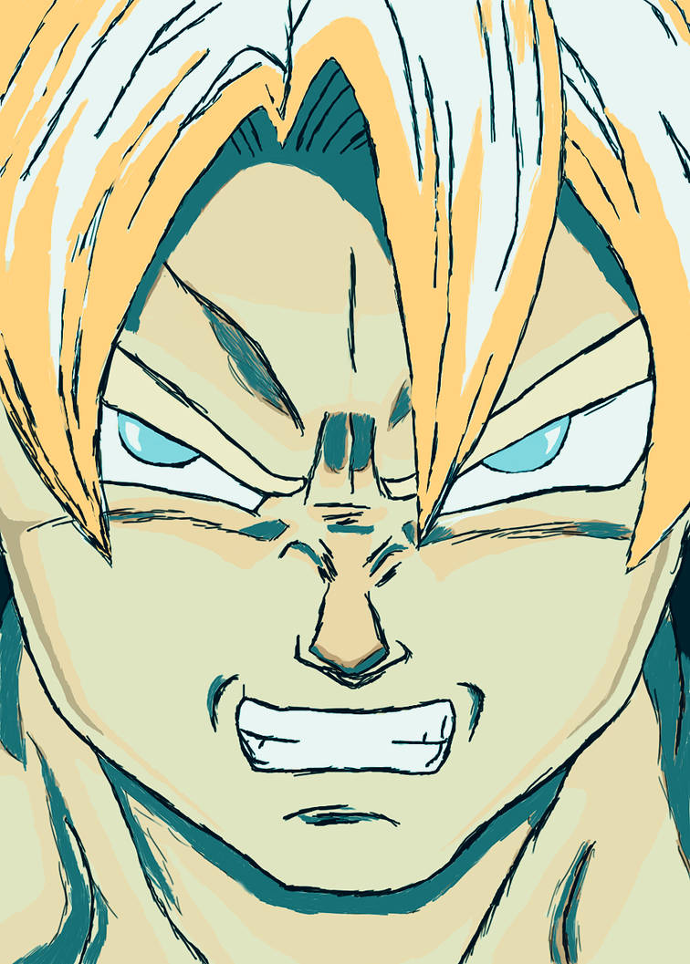 756x1057 My First Drawing - Son Goku Drawing