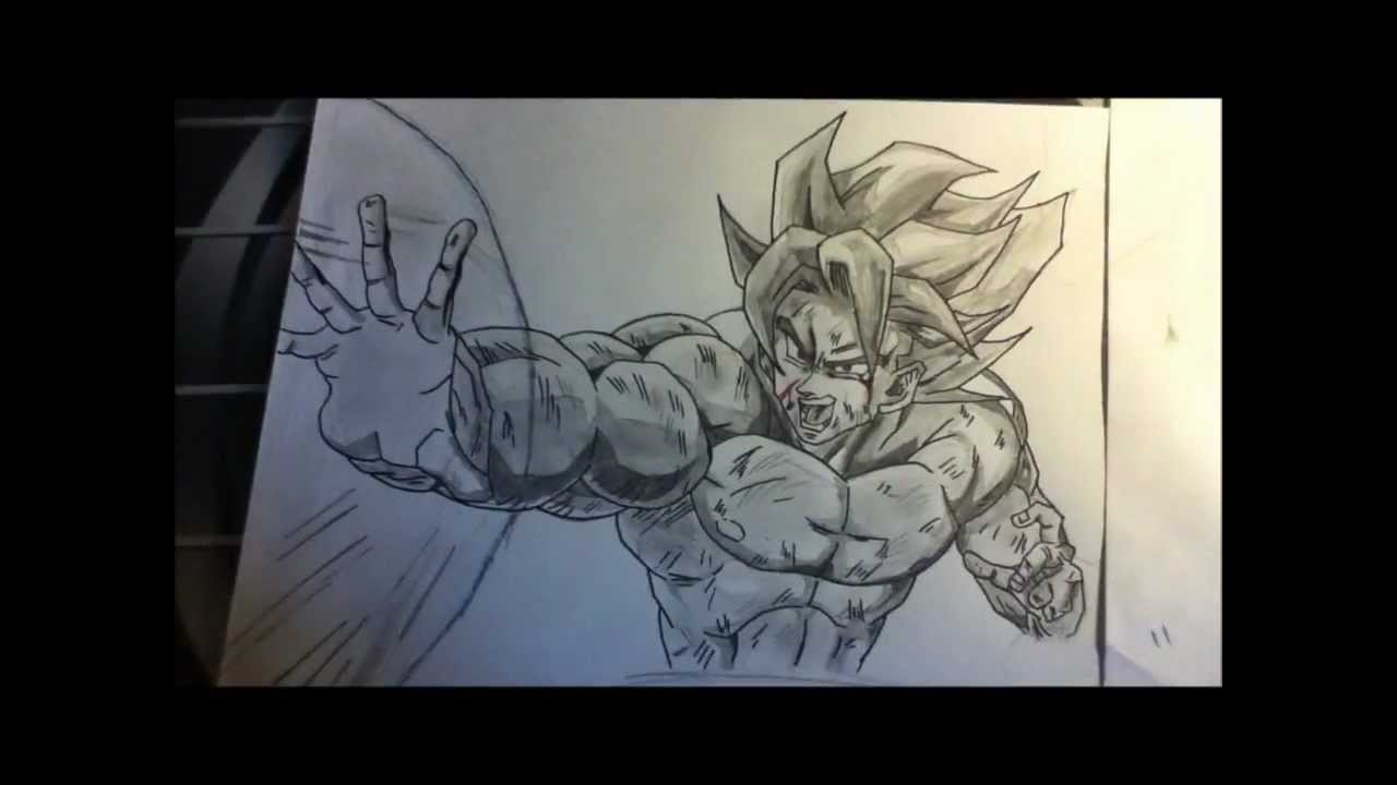 1280x720 Son Goku Drawing - Son Goku Drawing