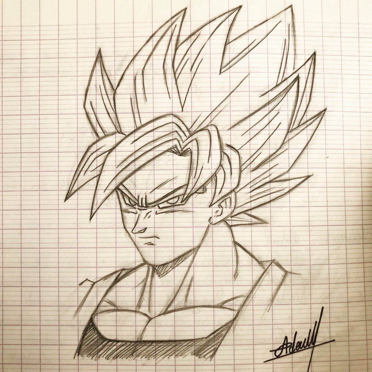 1200x1200 ademmog art official on twitter goku sketch - Son Goku Drawing