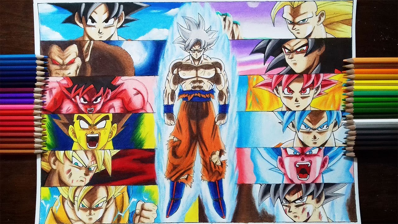 1280x720 drawing son goku - Son Goku Drawing