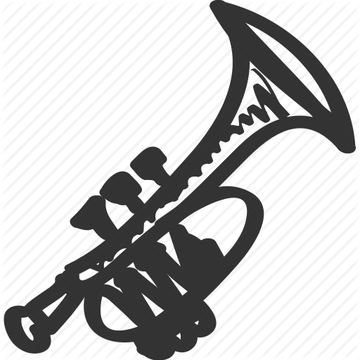 512x512 drawing, instrumental, music, school, song, subject, trumpet icon - Song Drawing