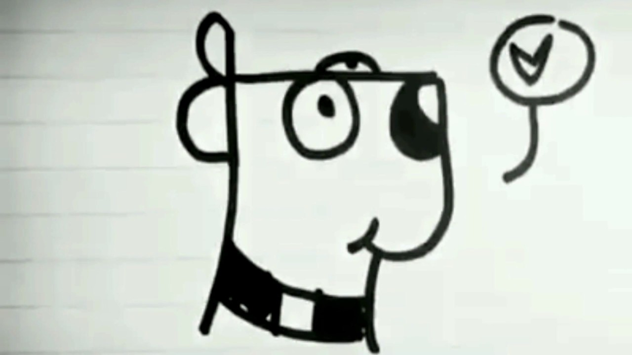 1280x720 How To Draw A Dog From The Word Dog - Song Drawing