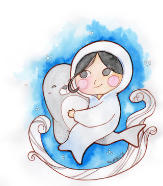 320x366 i saw song of the sea last year in cologne it's a really - Song Of The Sea Drawing