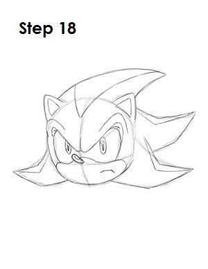 300x388 How To Draw Shadow In Drawings, How To Draw - Sonic And Shadow Drawings