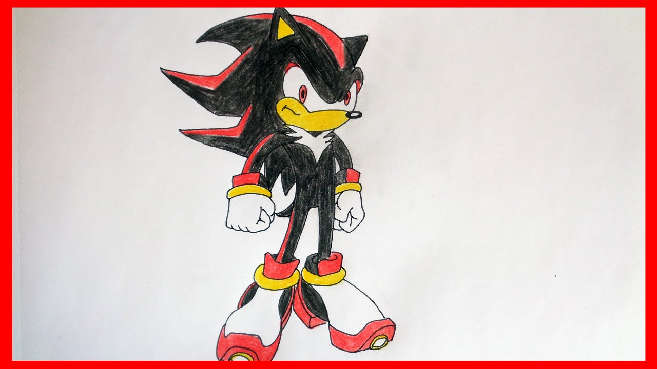 1280x720 How To Draw Sonic Shadow - Sonic And Shadow Drawings