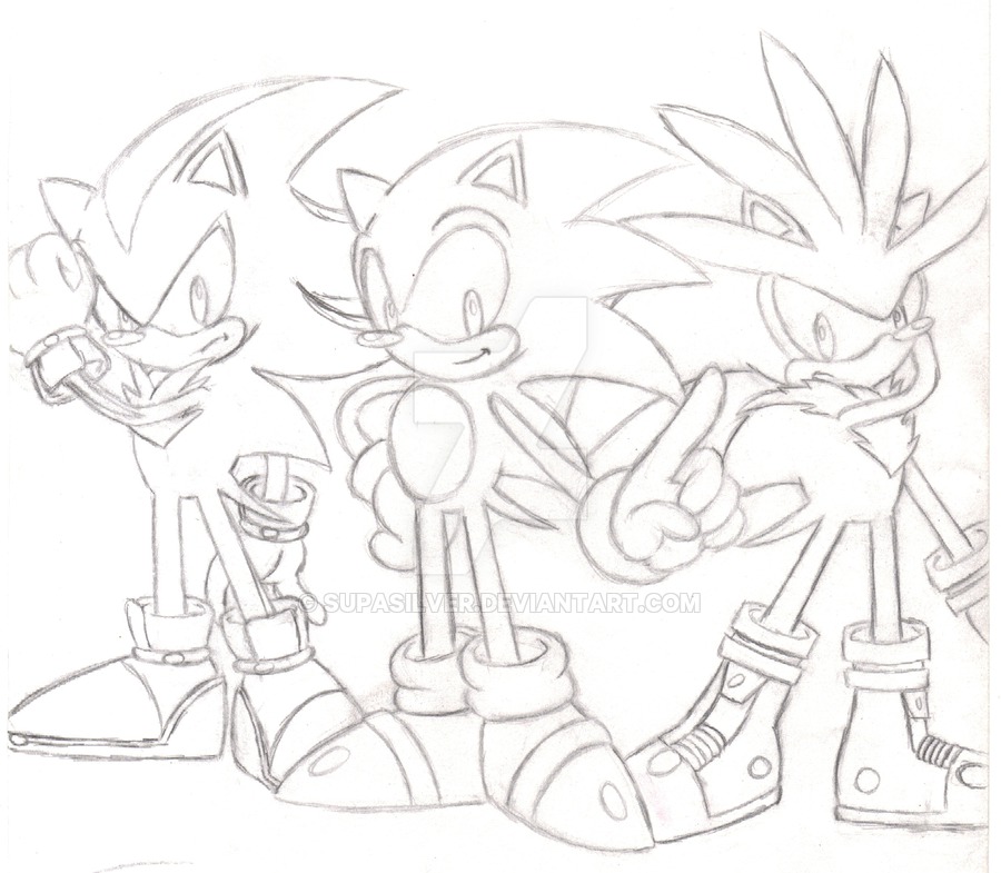 Sonic And Shadow Drawings at PaintingValley.com | Explore collection of ...