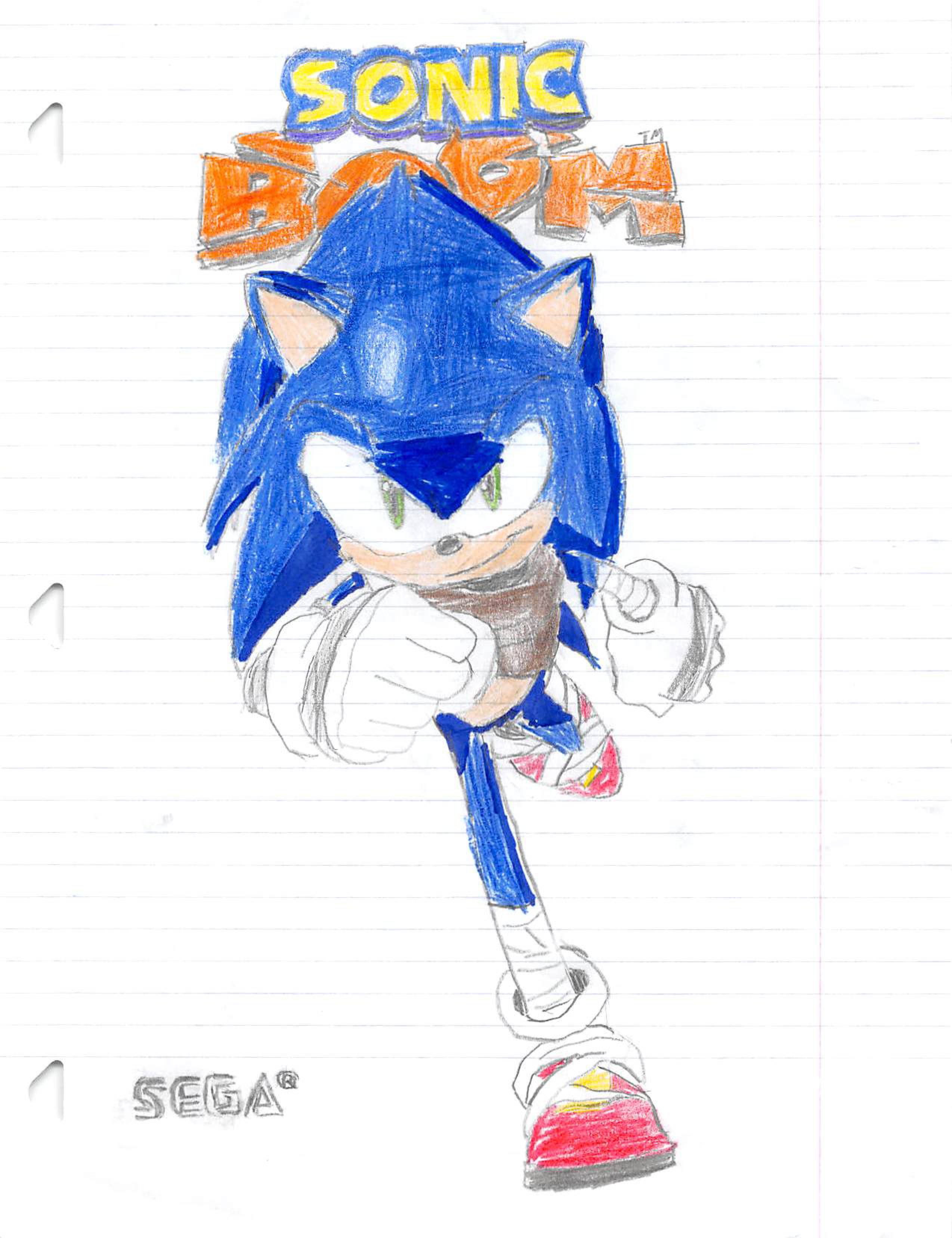 2548x3312 another great drawing, also, it is not an actual sega product - Sonic Boom Drawing