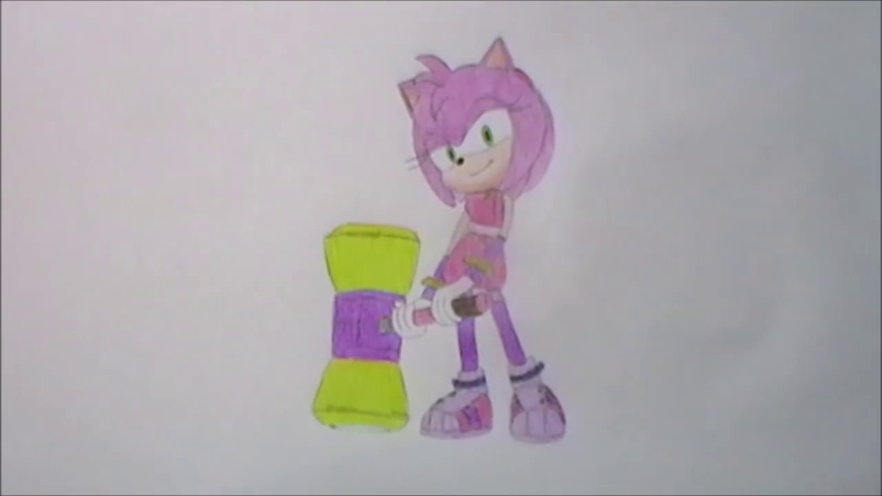 1280x720 how to draw amy - Sonic Boom Drawing