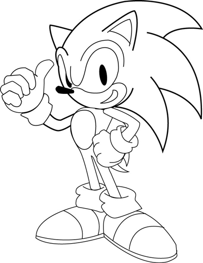 400x518 how to draw sonic the hedgehog in easy drawing tutorial kids - Sonic Boom Drawing
