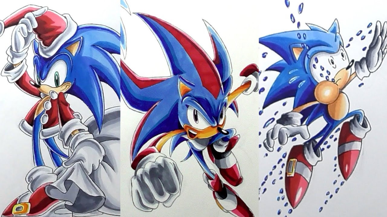 1280x720 Drawing Sonic Characters - Sonic Drawing