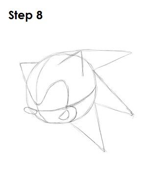 300x388 How To Draw Sonic The Hedgehog Steps - Sonic Drawing Book