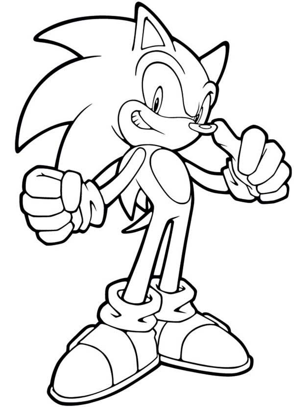600x831 Amazing Ideas Sonic The Hedgehog Coloring S Book Free Sonic - Sonic Drawing Book