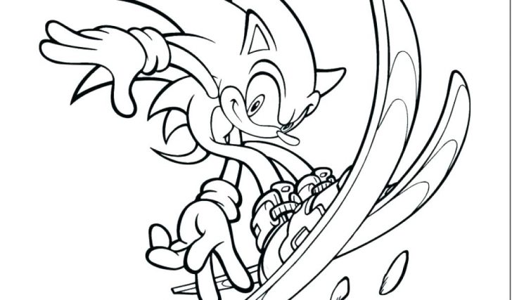 728x427 Sonic Hedgehog Printable Coloring Pages Color - Sonic Drawing Book