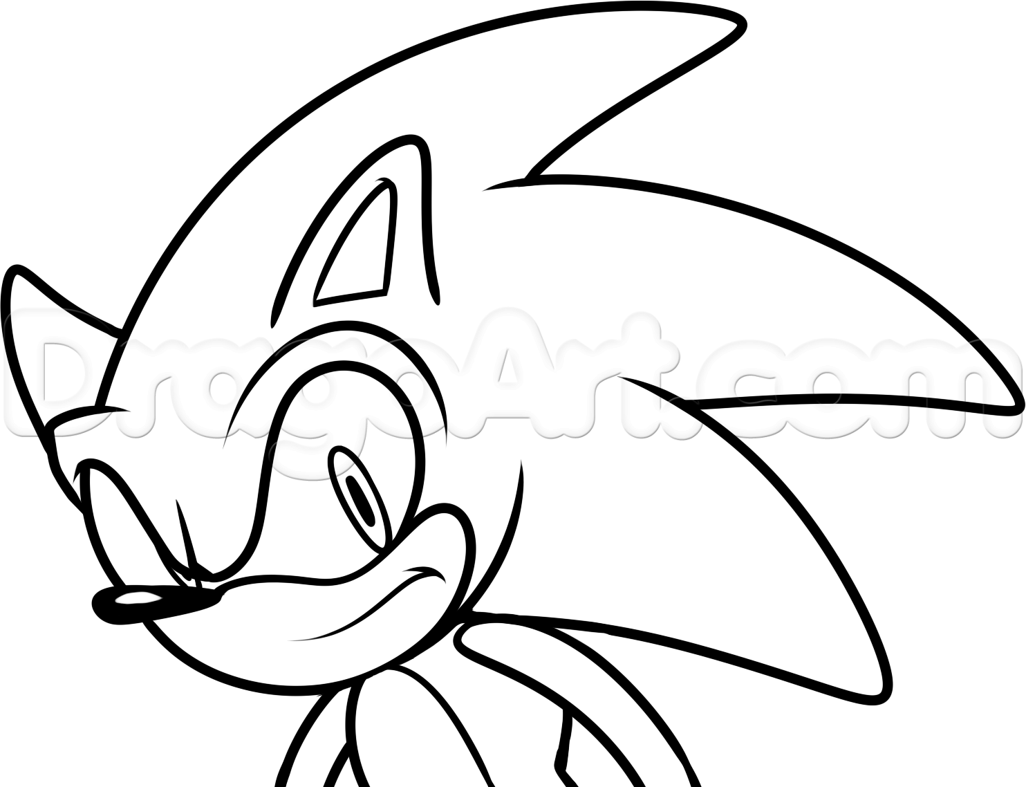 Dark sonic нарисовать