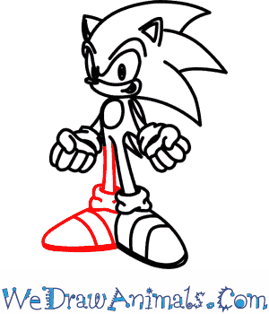300x350 How To Draw Sonic The Hedgehog - Sonic Drawing Easy