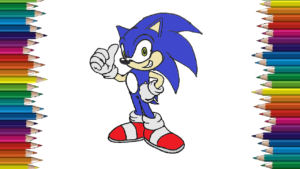 300x169 How To Draw A Sonic The Hedgehog Easy Sonic Drawing Step - Sonic Drawing Easy