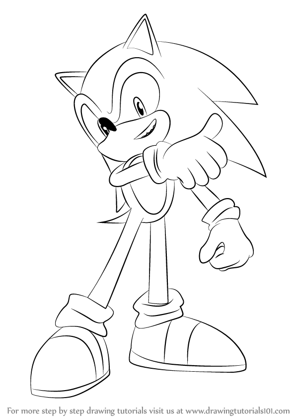 Sonic Drawing Easy At Paintingvalley Com Explore Collection Of