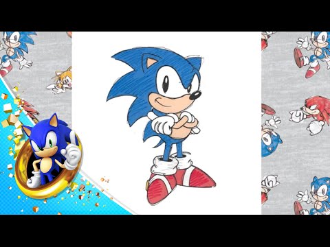 480x360 How Draw Sonic Pro Tutorial - Sonic Drawing Games