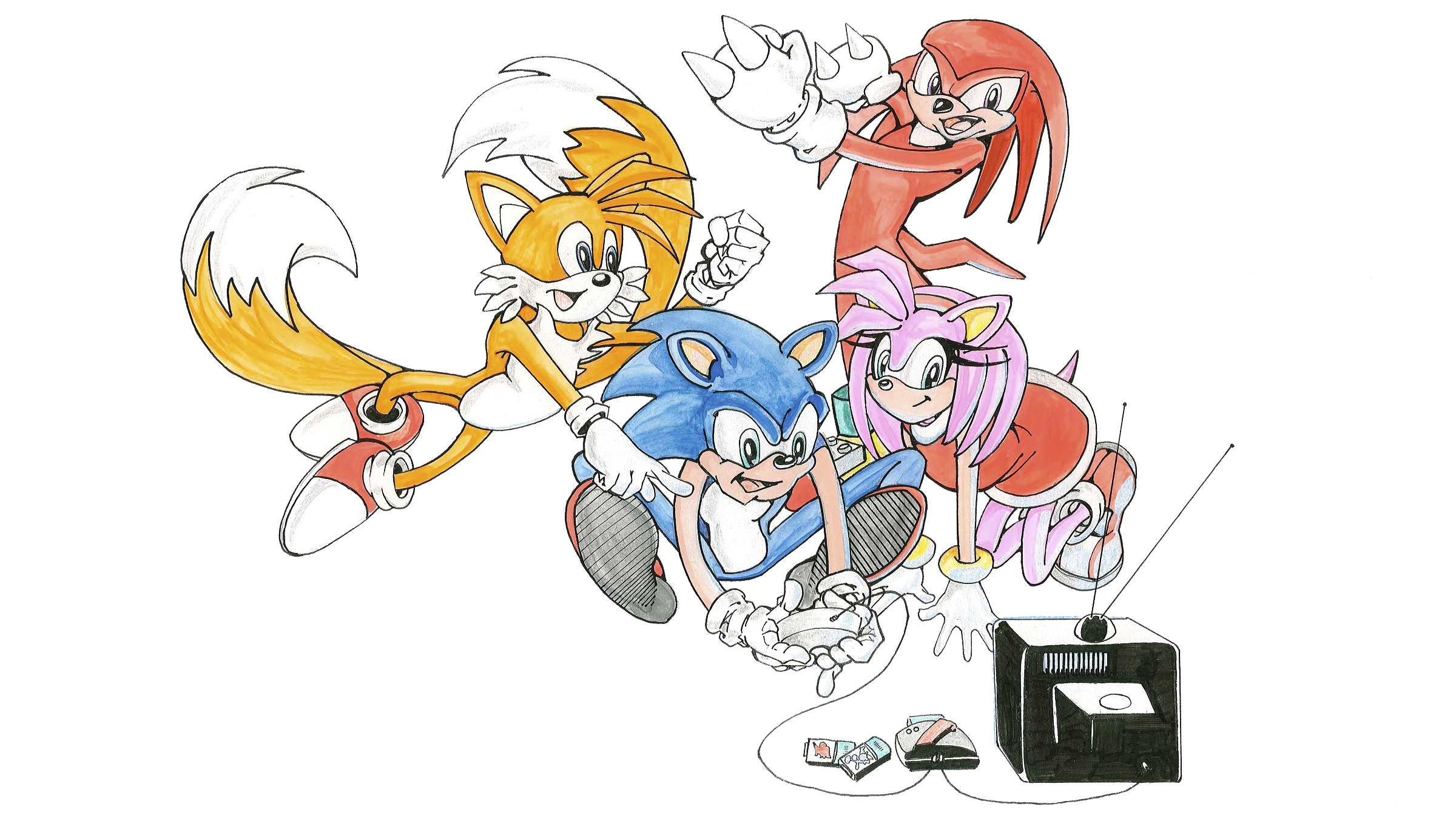 2400x1354 Sonic The Hedgehog's Long, Great, Rocky History Polygon - Sonic Drawing Games