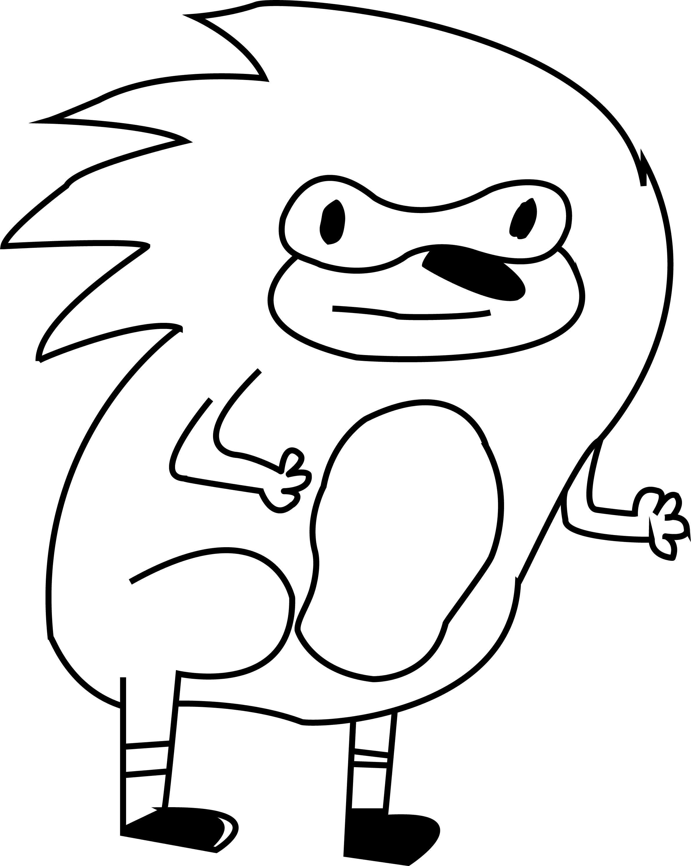 2384x2988 Old Drawing Sonic Transparent Png Clipart Free Download - Sonic Drawing Pictures