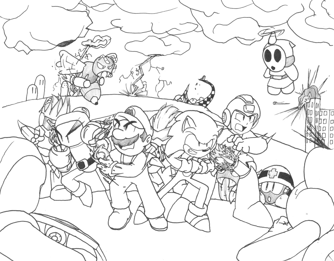 Mario Vs Sonic Olympics Coloring Pages Coloring Pages