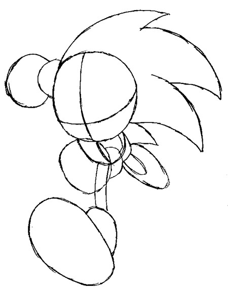 450x575 How To Draw Sonic The Hedgehog Running Drawing Lesson - Sonic The Hedgehog Drawing