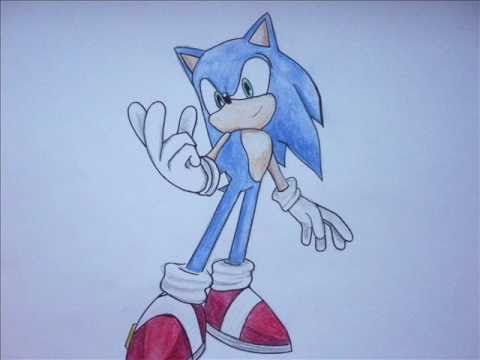 480x360 How To Draw Sonic The Hedgehog - Sonic The Hedgehog Drawing