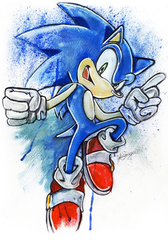 550x788 Sonic - Sonic The Hedgehog Drawing