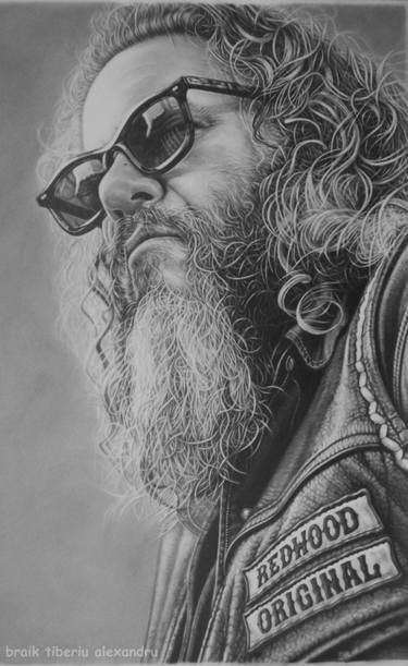 375x611 Sons Of Anarchy Drawings For Sale Saatchi Art - Sons Of Anarchy Drawing