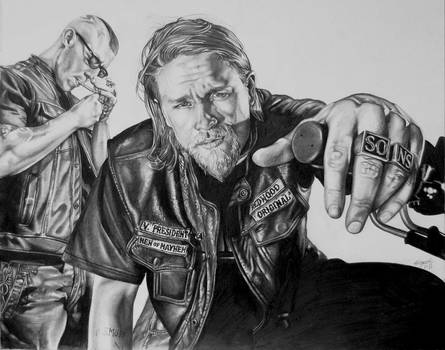 445x350 sons of anarchy jax and juice - Sons Of Anarchy Drawing