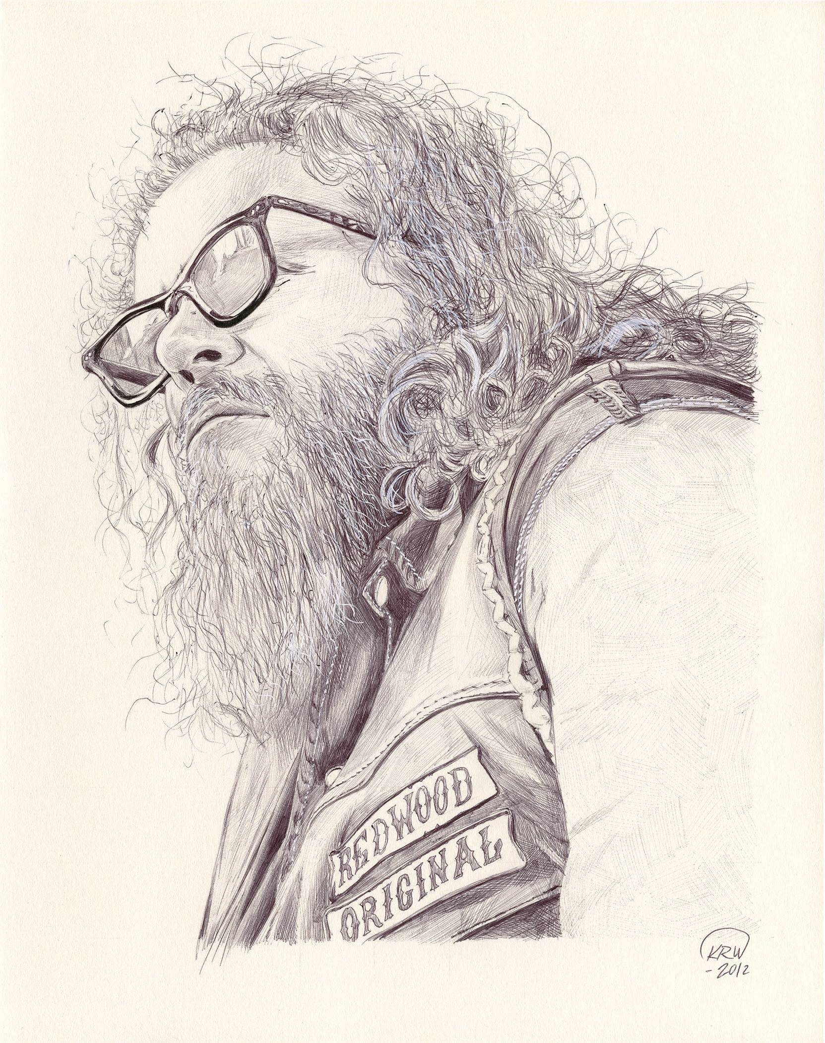 1663x2100 You've Asked For An Album Of My Sons Of Anarchy Illustrations - Sons Of Anarchy Drawing