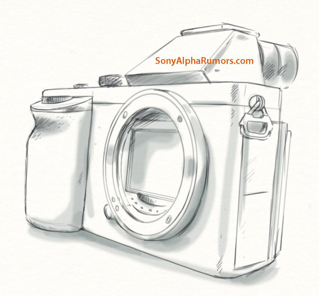 1024x950 sketch shows the real camera design! - Sony Drawing