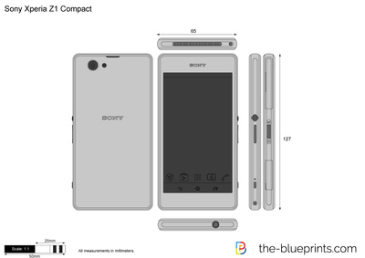 400x283 sony xperia compact vector drawing - Sony Drawing